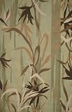 3'6 x 5'6 Indoor Outdoor Rug - Transitional Hand Hooked Rug in Olive and Brown Color