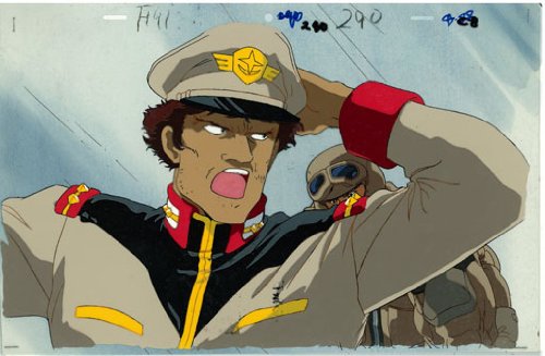 機動戦士ガンダムＦ91　背景付セル画