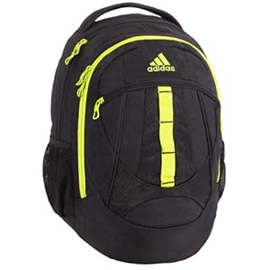 adidas Hickory Backpack, Black/Electricity, 19x14x11-Inch