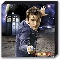 Doctor Who - Tennant + Tardis - Value Canvas - 30 cm x 30 cm
