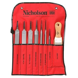 Nicholson 8 Piece Machinist File Set by Nicholson