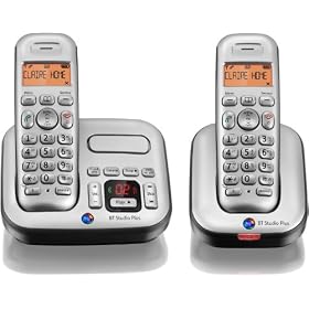 BT Studio Plus 4500 Twin DECT Cordless Telephone with Answer Machine