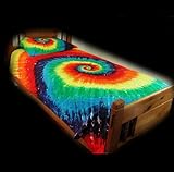 IMAGE OF Duvet Cover Set - Rainbow Tie-Dye - Full/Queen Size