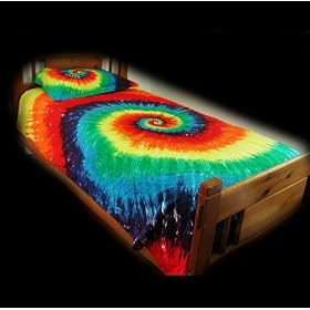 Duvet Cover Set - Rainbow Tie-Dye - Full/Queen Size