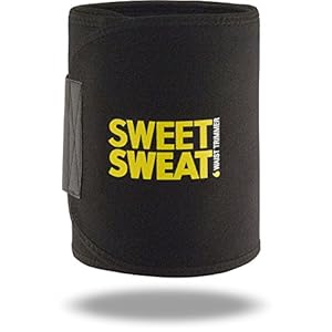 Sweet Sweat Premium Waist Trimmer for Men & Women.(Yellow Logo, Large: 9