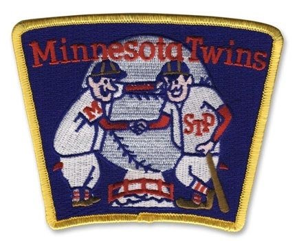2 Patch Pack - Minnesota Twins 1961 - 1969 Retro MLB Baseball Jersey Sleeve Patches