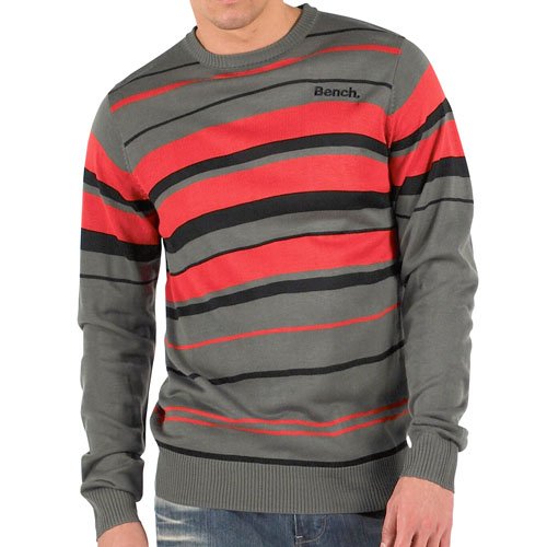 Bench Mens Deck Knit Top Gargoyle Marl Medium