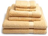 Pike Street 725-Gram 100-Percent Egyptian Cotton 6-Piece Towel Set, Harvest