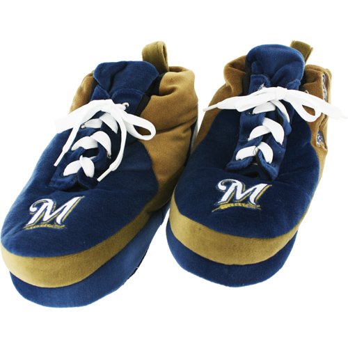 Milwaukee Brewers Sneaker Style Men's Slippers, X-Large