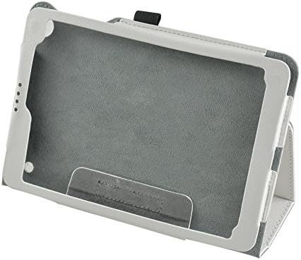 Mama Mouth Folio 2-folding Slim Fit Stand Case Cover For 7.85" Trio AXS 4G 3G Android Tablet White