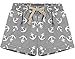 QZUnique Women's Casual Elastic Waist Beach Shorts