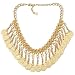 Starlet Jewelry by Hot in Hollywood Helene Coin Dangle 15-1-2 Bib Necklace