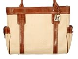 Giani Bernini Leather Braided Straw Purse