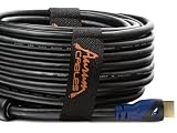 Aurum Ultra Series - High Speed HDMI Cable (50 Ft) - 26 AWG - CL3 Rated for In-wall Installation - Supports 3D - Ethernet and Audio Return - With Ferrite Cores [Newest Version] - 50 Feet