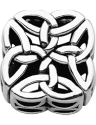 Persona Sterling Silver Celtic Filigree Charm fits Pandora, Troll & Chamilia European Charm Bracelets