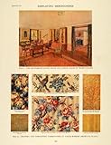 1919 Print Professor Living Dining Room Color Schemes - Original Color Print