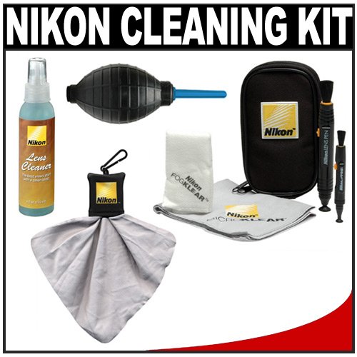Nikon LensPen Pro Cleaning Kit + Spudz Microfiber Cloth + Lens Cleaner Fluid + Air Blower