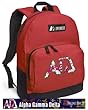 Alpha Gamma Delta Backpack Red Alpha Gamma for Travel or School Bags - Best Unique Gifts For Boys, Girls, Adults, College Students, Men or Ladies
