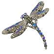 Dragonfly Austrian Crystal Brooch