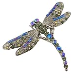 Dragonfly Austrian Crystal Brooch