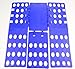 RYS Children Clothes/T Shirt Folder Blue Plastic Adjustable Shirt Folding Board Easy and Fast Laundry Folder