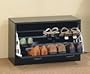 Cappuccino Finish Wood Shoe Storage Rack Organizer