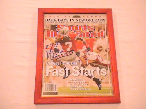 TED GINN SIGNED AUTOGRAPHED SPORTS ILLISTRATED MAGAZINE OHIO STATE BUCKEYES COA + HOLOGRAM