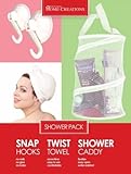 Innovative Home Creations 7085 Bonus Pack-3 Twist Towel-Dorm Caddy-Hooks- Pack of 2