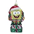 Kurt Adler SB4102 Glass SpongeBob with Presents Ornament, 5-Inch Image of Kurt Adler SB4102 Glass SpongeBob with Presents Ornament, 5-Inch