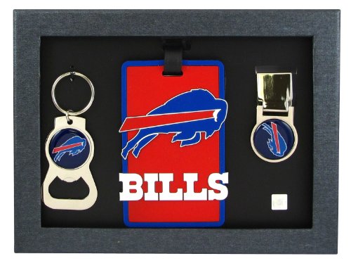 Buffalo Bills - NFL Bottle Opener Key Ring, Luggage Tag, Money Clip Gift Set