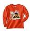 Brady Bunch - Pork Chops & Applesauce - Orange Youth Long Sleeve Cotton Tee