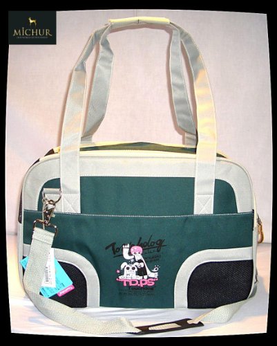 NEU Hundetragetasche Katzentasche Hundetasche Michur, Farbe Grün Grau