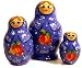 Blue Nesting Dolls - Set of 3