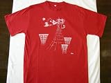 Ｔシャツ　手描き　キングペグラ　大きめＬサイズ　赤