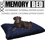 JUMBO XXXL EXTRA LARGE ORTHOPEDIC 58X50 HEAVY DUTY MEMORY PET DOG BED with 2 layer of covers