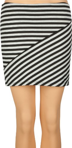 FULL TILT Pieced Stripe Womens Skirt FULL TILT Pieced Stripe Womens Skirt