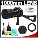 Vivitar 500mm f/6.3 Series 1 Multi-Coated Mirror Lens with 2x Teleconverter (=1000mm) + Stedi-Stock Shoulder Brace Kit for Canon EOS 5D, 7D, 50D, 40D, Rebel XSi, XS, XTi, XT, T1i Digital SLR Cameras