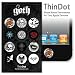 ThinDot Home Button Decals for iPad, iPhone and iPod Touch "Goth"