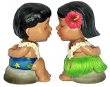 Hawaiian Vintage Kissing Doll Bobble Head Set