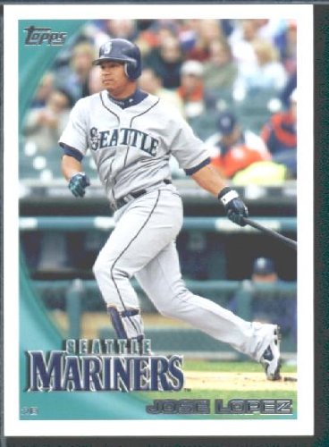2010 Topps Baseball Card # 506 Jose Lopez - Seattle Mariners - MLB Trading Card in Protective Screwdown Case!