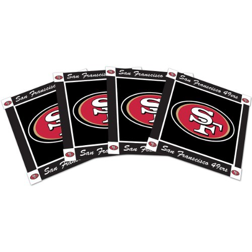 NFL San Francisco 49ers 4pk Ceramic Coasters