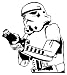 Search : Star Wars Storm Trooper Blaster 6 Inch High Quality Vinyl Sticker Decal White