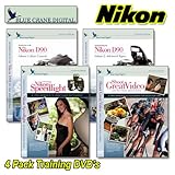 Blue Crane Digital Nikon D90 DVD 4 Pack Volume 1 & 2 Speedlite & Video Guide