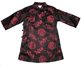 Mandarin Chinese Dress - Black/Red - Toddler Size 3T