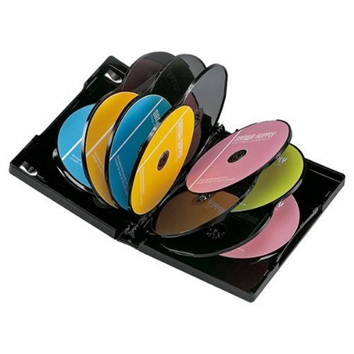 SANWA SUPPLY DVD-W12-01BK DVDトールケース(12枚収納) ブラック