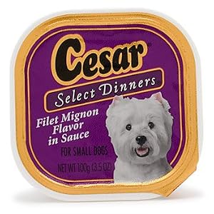 Cesar Select Dinners for Small Dogs Filet Mignon Flavor in Sauce