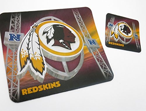 Redskins, NFL , Fabric Mouse Pad, and Coaster, Computer, Electronic Set