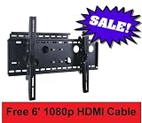 Swivel, Tilt, Extending HDTV LCD Plasma Wall Bracket for 32, 36, 40, 42, 46, 50, 52 (Free 6' HDMI Cable Included)