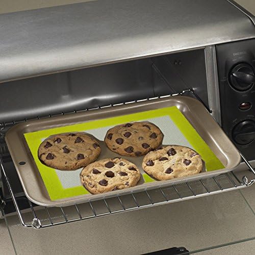 Home Heroes Silicone Baking Mat - Best for Nordic, Granite, Kitchen Supply Toaster Ovens and Half or Quarter Sheet Trays - Set of 2 pcs.