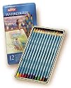 Derwent 12 Watercolor Pencil Metal Tin Set